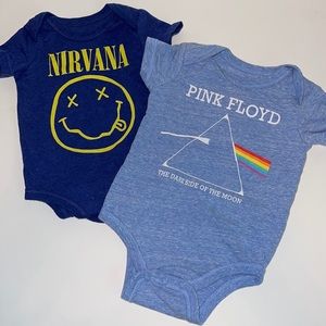 Band Tee Onsies 0-3 & 6 mos
